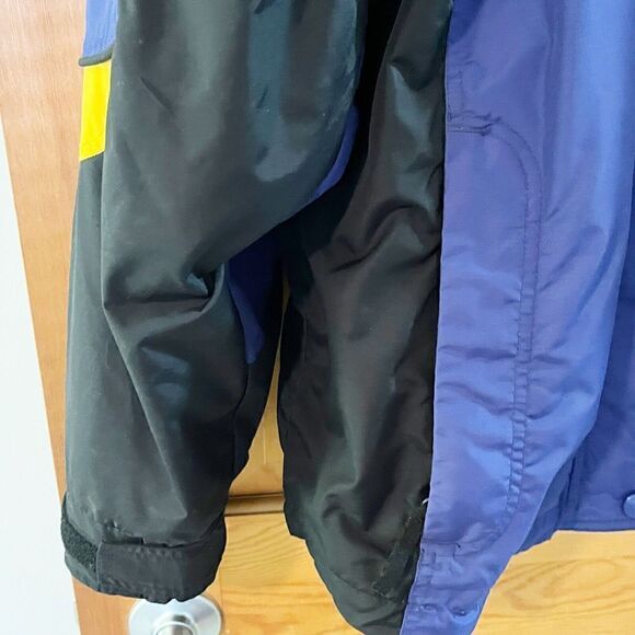 Columbia Jacket Women Sz L Bugaboo Blue Black Ski Windbreaker 3 in 1 Colorblock - Picture 12 of 14
